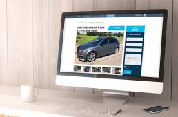 Coches de ocasión diseño web